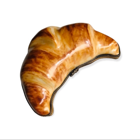 NEW Limoges Croissant Box Collectible RARE NEW WITHOUT TAGS - Picture 2 of 15